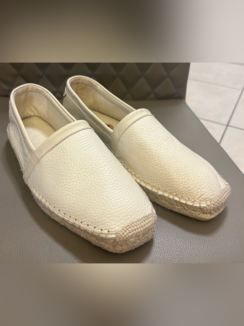 Kurt Geiger LONDON Men’s Isaac Leather Espadrille Loafers USM 12 EU44.5NWOT